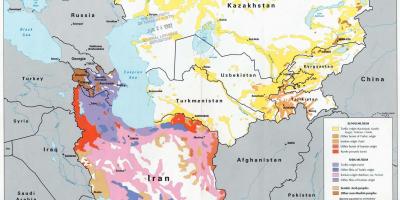 Karta över Kazakstan religion