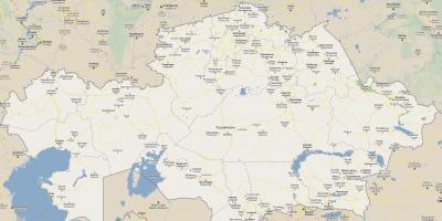 Karta över Kazakstan road